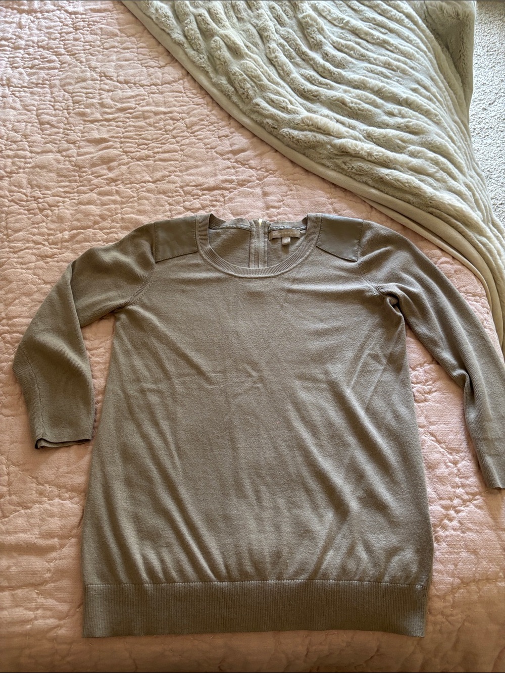 Light Taupe Crewneck Sweater